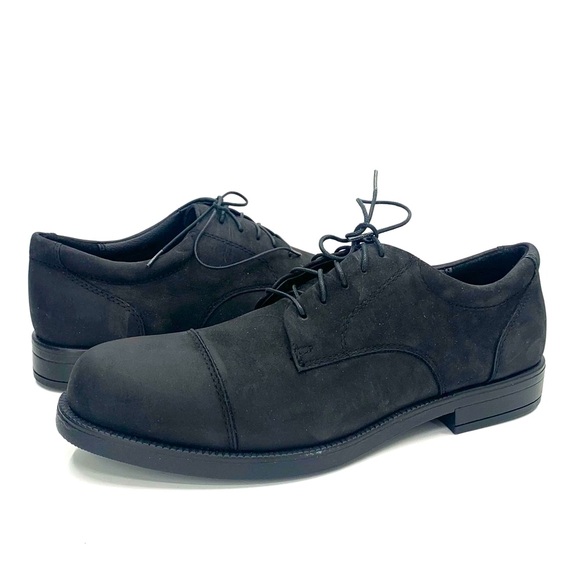 Men’s Black Leather Lace Up Oxfords by Oak Meadow Size 12 - Picture 1 of 11